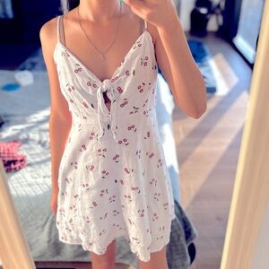 Rails August Cherry Print Cotton Tie-Front Sundress